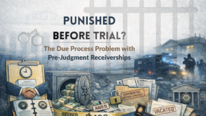 Tim Barton interview about pre-judgment receivership controversy