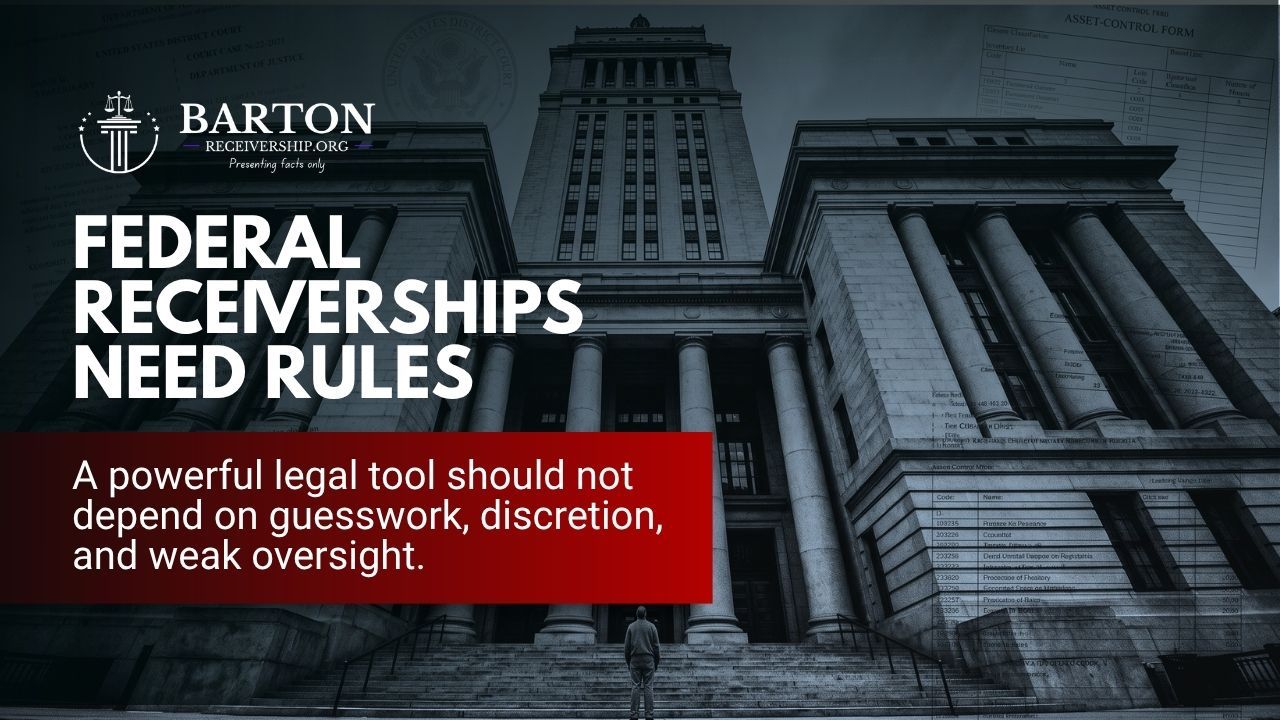 Federal court receiverships featured image about government asset control and receiver authority