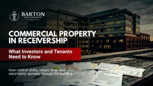 Commercial property in receivership showing impact on tenants and real estate value