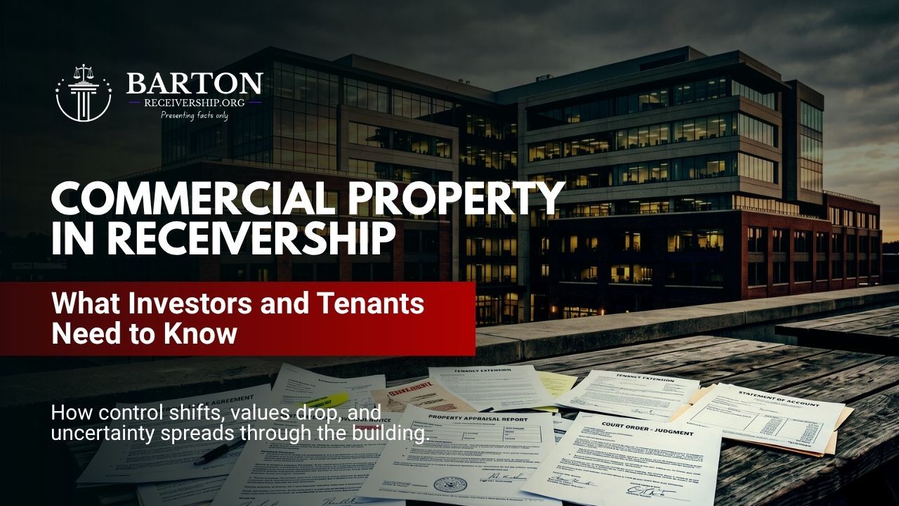 Commercial property in receivership showing impact on tenants and real estate value