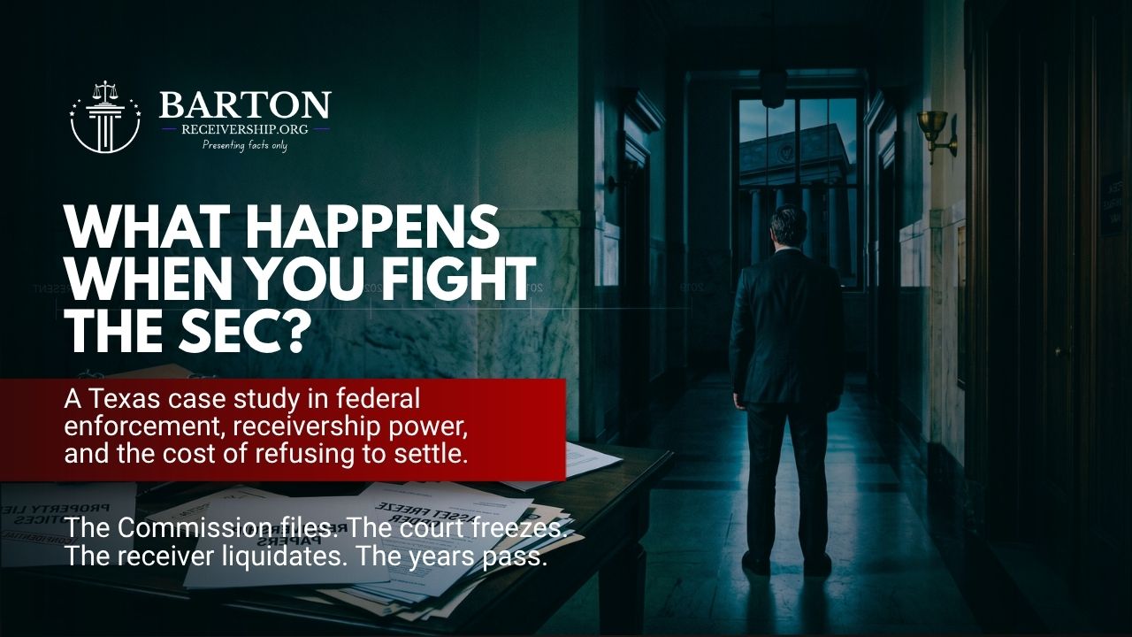 Timothy Barton SEC case study showing the cost of fighting an SEC enforcement action