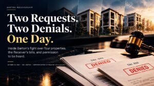 SEC v. Barton October 15, 2026, two filing requests denied by Judge Brantley Starr